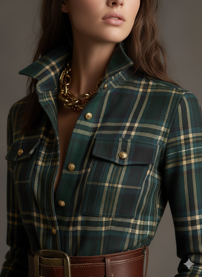 Jacqueline - Classic Button-Up Shirt Dress