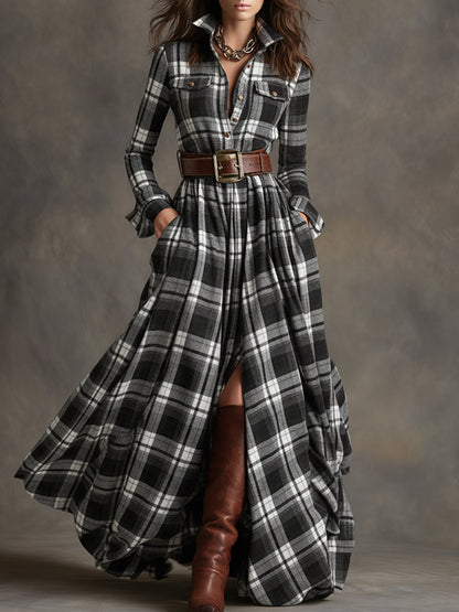 Jacqueline - Classic Button-Up Shirt Dress