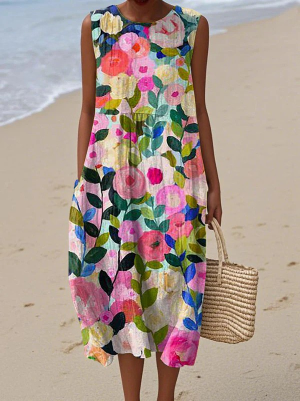 Ava™ Floral Midi Dress – Sharon & Rowe®
