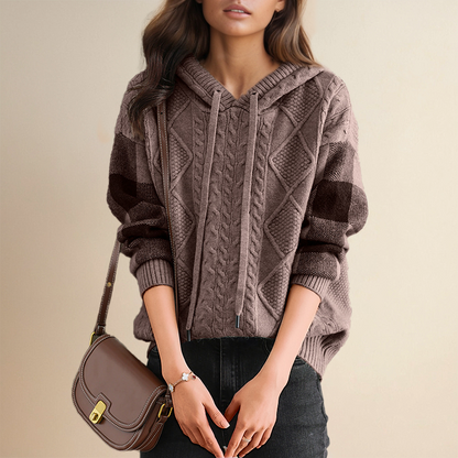 Orahlyn | Jacquard Hooded Sweater